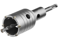 Коронка по бетону SDS Plus 50мм в сборе с державкой